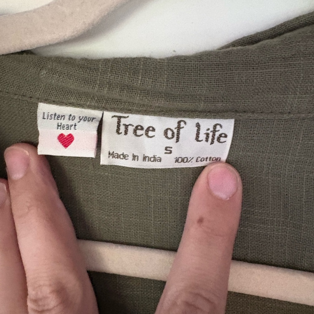 Tree of Life Linen Buttonup S - Picture 5 of 5